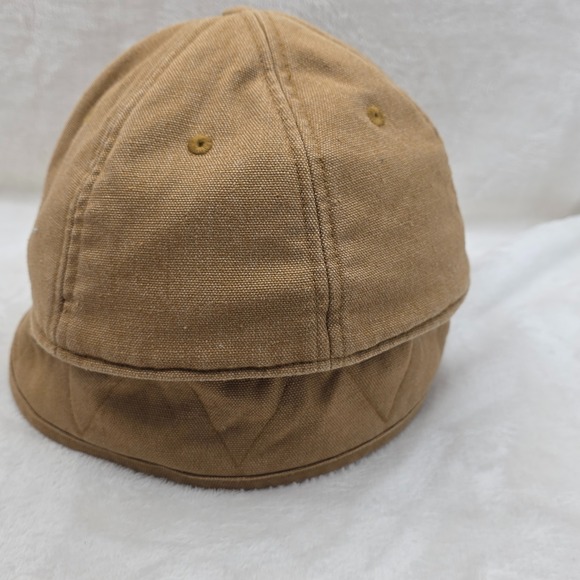 Patagonia Hat Cap Mens M 58cm Fitted Tan Canvas Workwear Outdoor Trail Hike Camp - Picture 8 of 11
